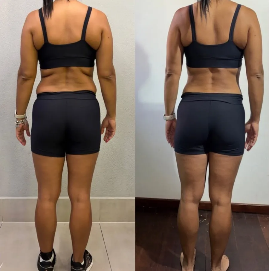Evolução real 03, antes e depois