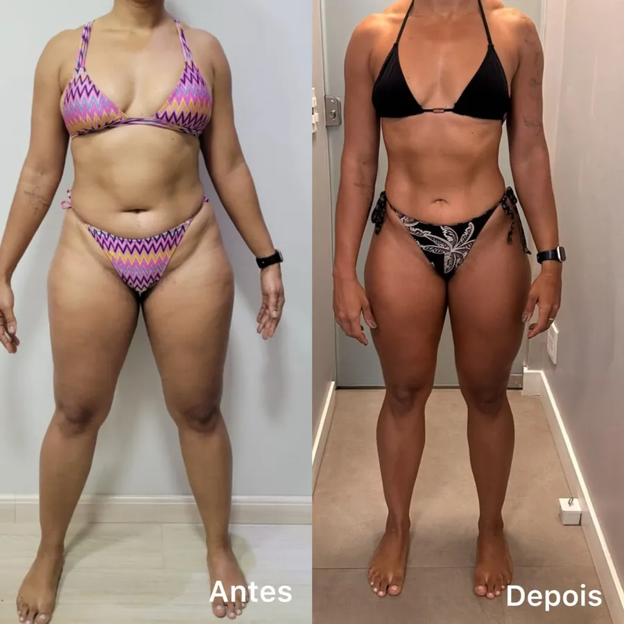 Evolução real 06, antes e depois
