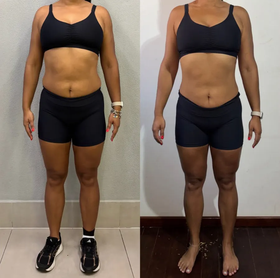 Evolução real 07, antes e depois